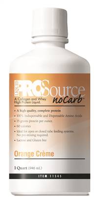 ProSource NoCarb Protein Supplement Orange Crème Flavor 32 oz. Bottle Ready to Use, 11545 - EACH
