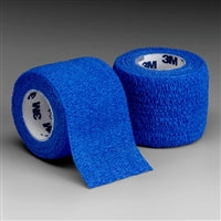 Coban Self-Adherent Wrap Bandage, Compression Bandage, 3" x 5 Yards, Blue, 3M 1583B