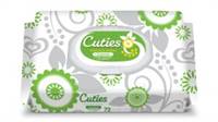 Cuties Baby Wipe Soft Pack Aloe / Vitamin E Scented 72 Count, CR-16513/2 - Case of 864