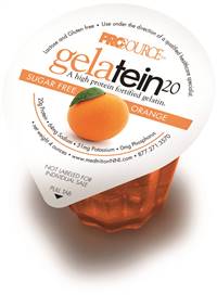 Gelatein 20 Oral Protein Supplement Orange Flavor 4 oz. Cup Ready to Use, 11691 - EACH