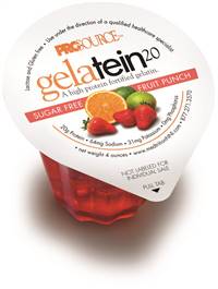 Gelatein 20 Oral Protein Supplement Fruit Punch Flavor 4 oz. Cup Ready to Use, 11693 - Case of 36