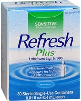 Refresh Plus Eye Lubricant, 0.01 oz. Eye Drops, 00023040330 - Box of 30