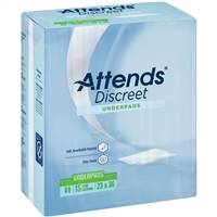 Attends Discreet Underpad 23 X 36 Inch Disposable Polymer Light Absorbency, UFS236RG - Pack of 15