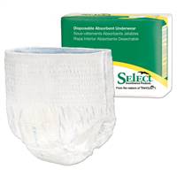 Select Adult Underwear Pull On X-Small Disposable Heavy Absorbency, 2603 - Pack of 24