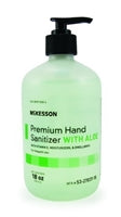 Premium Hand Sanitizer with Aloe, 18 oz. Gel Pump Bottle, McKesson