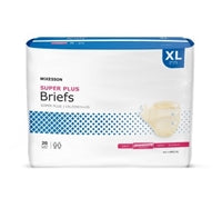 McKesson Super Plus Brief, Extra-Large, Moderate Absorbency, Tab Closure