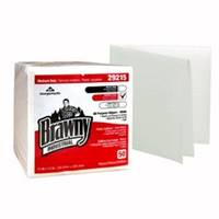 Brawny Industrial Task Wipe, Medium Duty White Airlaid Bonded Cellulose 13 X 13 Inch Reusable, 29215 - Case of 800