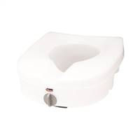 E-Z Lock Raised Toilet Seat 5 Inch Height White 300 lbs. Weight Capacity, FGB30500 0000 