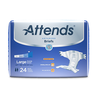 Attends Advanced Brief, LARGE, 44" - 58", Heavy Absorbency, DDC30