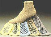 Care-Steps Slipper Socks, Adult Medium Light Blue Above the Ankle, 80103 - Case of 48