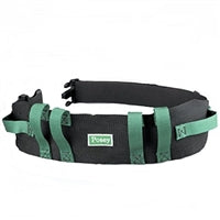 Posey Transfer Belt, Gait Belt, 55 Inch Green, Quick Release, Black Nylon, 6537Q