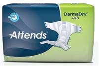 Attends DermaDry Plus Adult Brief Tab Closure X-Large Disposable Moderate Absorbency, DDP40 - Case of 60