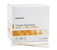 Tongue Depressor, 6 Inch, Standard, Non Sterile, McKesson