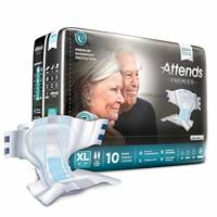 Attends Premier Adult Brief Tab Closure X-Large Disposable Heavy Absorbency, ALI-BR40 - Case of 40