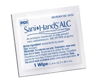 Sani-Hands ALC Hand Sanitizer Gel Wipes, Individual Packets, PDI D43600