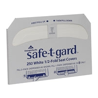 Georgia Pacific Safe T Gard Toilet Seat Cover, Half Fold, 250 Per Pack, 47046
