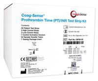 Coag-Sense Professional Rapid Test Kit, Blood Coagulation Test Prothrombin Time with INR (PT/INR) Whole Blood Sample CLIA Waived 50 Tests, 03P56-50 - Box of 50