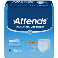 Attends Bariatric Adult Underwear, 2-XL, XXL, 68" - 80" Waist, AU50