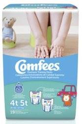 Comfees Toddler Training Pants Pull On 4T to 5T Disposable Moderate Absorbency, CMF-B4 - Case of 114