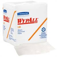 WypAll L30 Task Wipe Light Duty White NonSterile Double Re-Creped 12 X 12-1/2 Inch Disposable, 05812 - Case of 1080