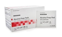 Alcohol Prep Pad, McKesson, Isopropyl Alcohol 70%, Individual Packet
