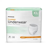 Adult Underwear, McKesson Classic, Pull On X-Large Disposable Light Absorbency, UWEXL - Case of 56