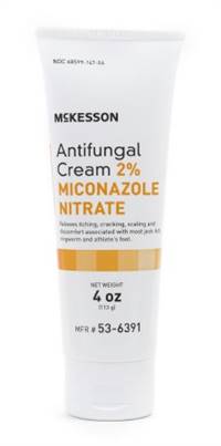 Antifungal, McKesson, 2% Strength Cream 4 oz. Tube, 53-6391 - Case of 12