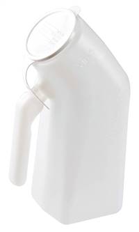 Carex Male Urinal 32 oz. / 946 mL With Cover Single Patient Use, FGP70700 0000 - EACH