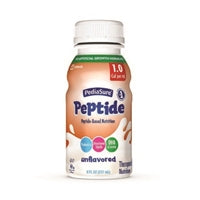 PediaSure Peptide 1.0 Cal Unflavored Pediatric Formula, 8 Ounce Bottle, Abbott 67413