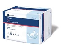 Wings Choice Plus Quilted Brief, LARGE, Heavy Absorbency,