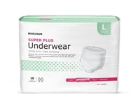 Adult Underwear Diaper, LARGE, Moderate Absorbency, McKesson Super Plus, UWGLG
