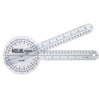 Baseline Goniometer, Plastic 12 Inch Arm Length 1° Increments Inches and Centimeters, 12-1000 - SOLD BY: PACK OF ONE