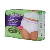 Always Discreet Adult Underwear Pull On Small / Medium Disposable Heavy Absorbency, 03700088736 - Pack of 19