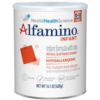 Alfamino Amino Acid Based Infant Formula with Iron, 14.1 Ounce Can Powder, 07613034788221 - SOLD BY: PACK OF ONE