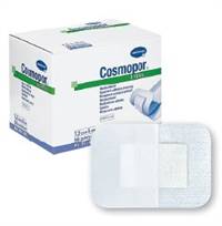 Cosmopor Adhesive Dressing 2 X 2-9/10 Inch NonWoven Rectangle White Sterile, 900800 - Box of 50