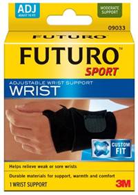 3M Futuro Sport Wrist Support, Neoprene Left or Right Hand One Size Fits Most, 09033EN - Case of 12