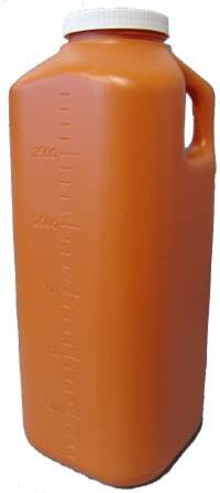 24 Hour Urine Specimen Collection Container, McKesson, Polypropylene Screw Cap 3,000 mL (101 oz.) NonSterile, 16-9528 - EACH