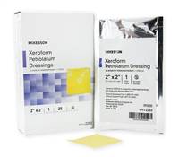 Xeroform Petrolatum Dressing, McKesson, 2 X 2 Inch Gauze Bismuth Tribromophenate Sterile, 2202 - Case of 150