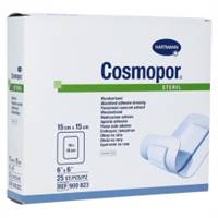 Cosmopor Adhesive Dressing 6 X 6 Inch NonWoven Square White Sterile, 900823 - Case of 200