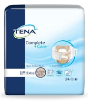 TENA Brief, Complete + Care, EXTRA LARGE, 52 to 62 Inch Waist, SCA 69980 - Pack of 24
