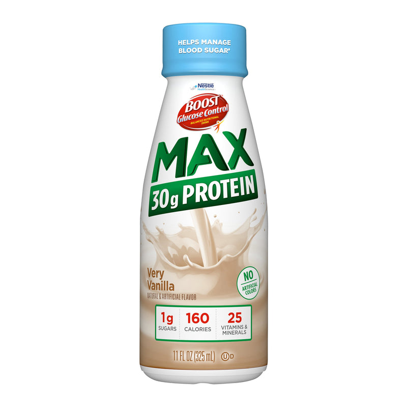Boost Glucose Control Max Vanilla Oral Supplement, 11 oz. Bottle, Nestle Healthcare Nutrition 00041679572344, 12 Count
