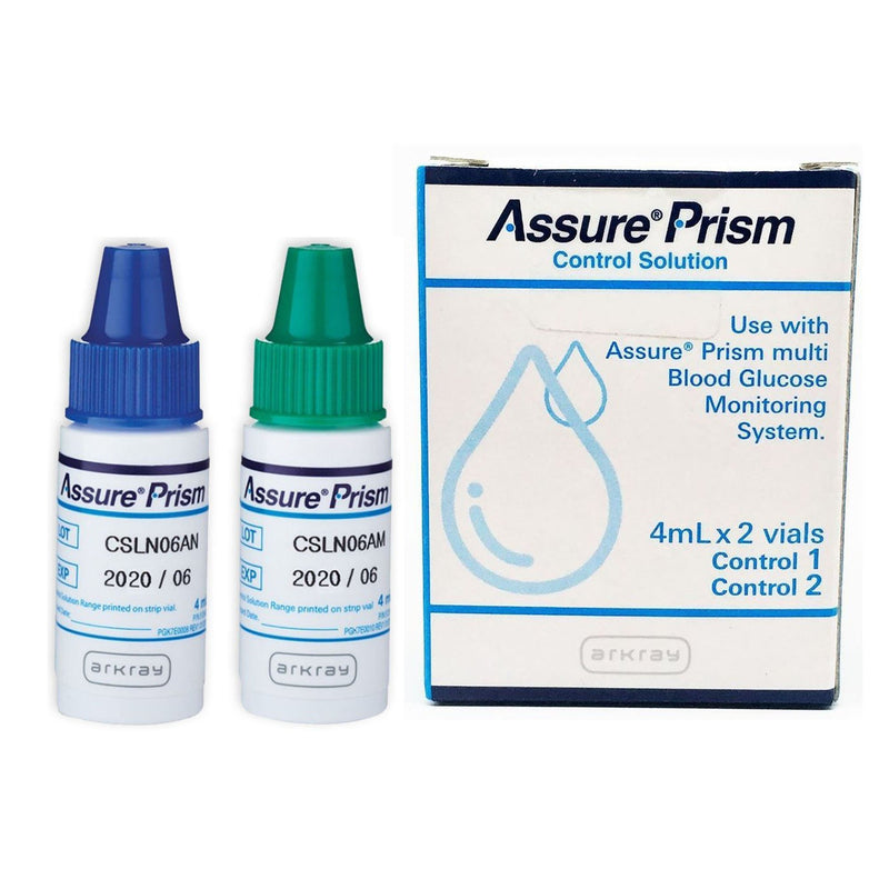 Assure Prism Control Blood Glucose Test, 2 Levels, Arkray USA 530006, 1 Count