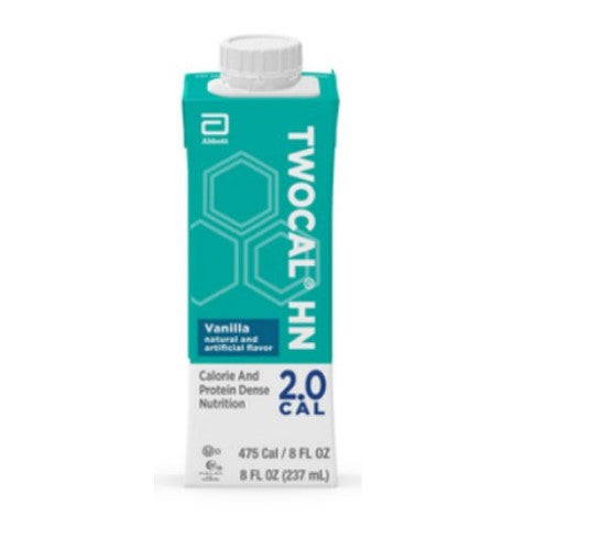 TwoCal HN Formula Vanilla, 8 Ounce Carton, Nutritional Supplement, Abbott 64809- Case of 24