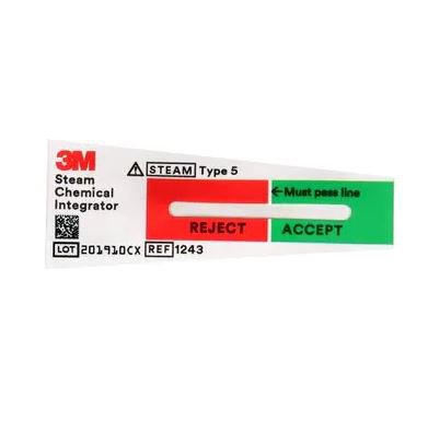 3M Comply SteriGage Chemical Integrator, Steam, 3M 1243A, 2 Count