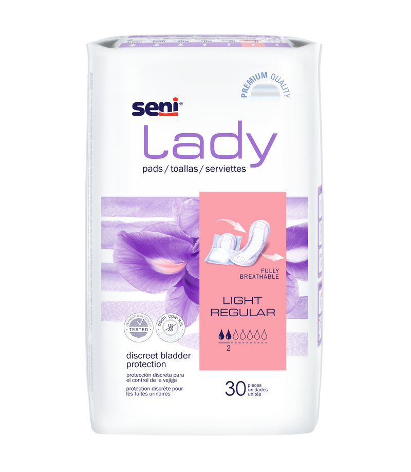 Seni Lady Light Bladder Control Pad, 8.9-Inch Length - S-2P30-PS1; PACK OF 30