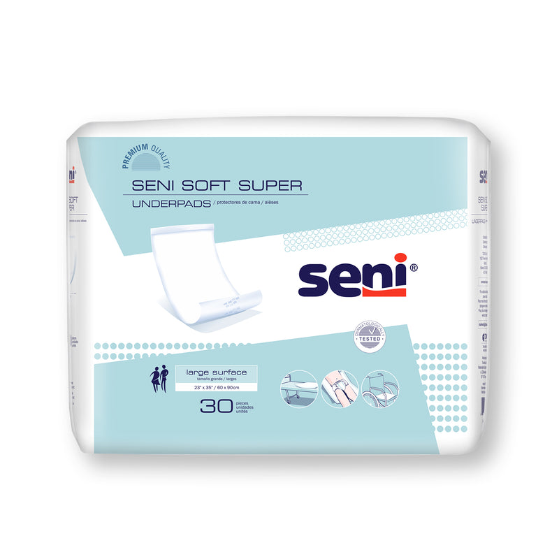 Seni Soft Super Underpad, 23 x 35 Inch - S-0330-US1; CASE OF 120