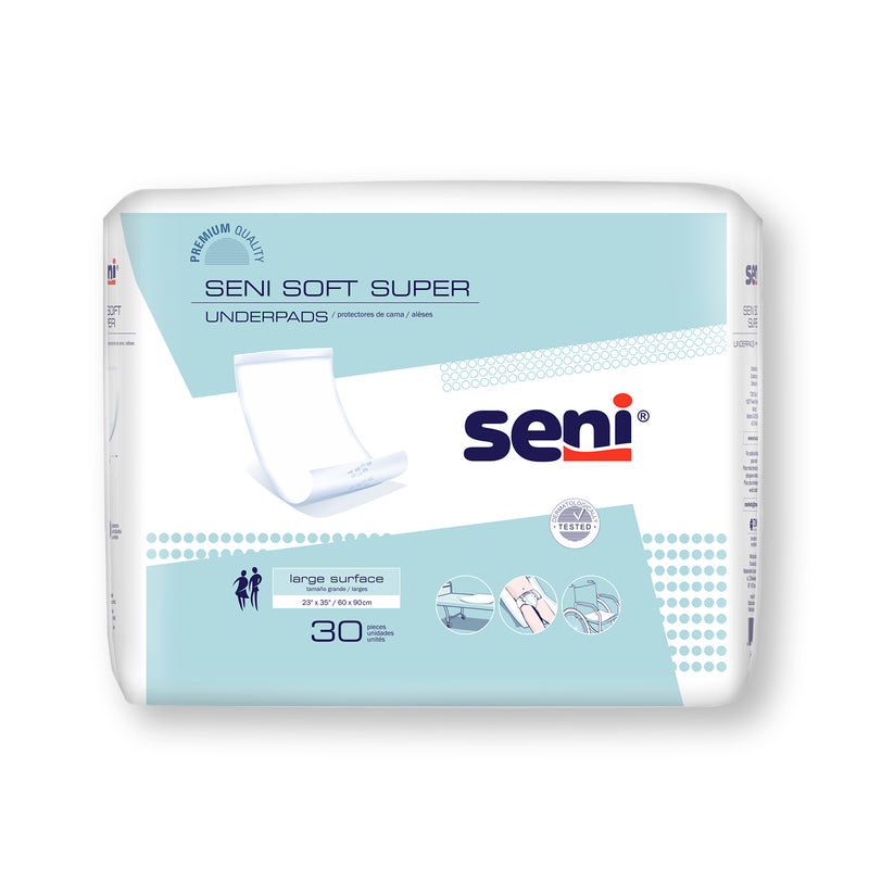 Seni Soft Super Underpad, 23 x 35 Inch - S-0330-US1; PACK OF 30