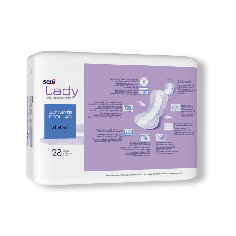 Seni Lady Ultimate Bladder Control Pad, 14.4-Inch Length - S-6P28-PS1; CASE OF 224