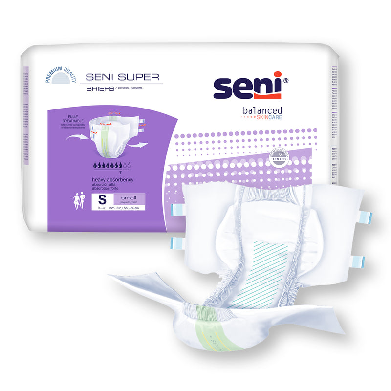 Seni Super Heavy Absorbency Brief, Small - S-SM25-BS1; PACK OF 25
