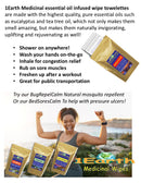 Medicinal Wipes, RooibosRefresh, 1Earth, Case of 6 Packs of 16 (96 Wipes)